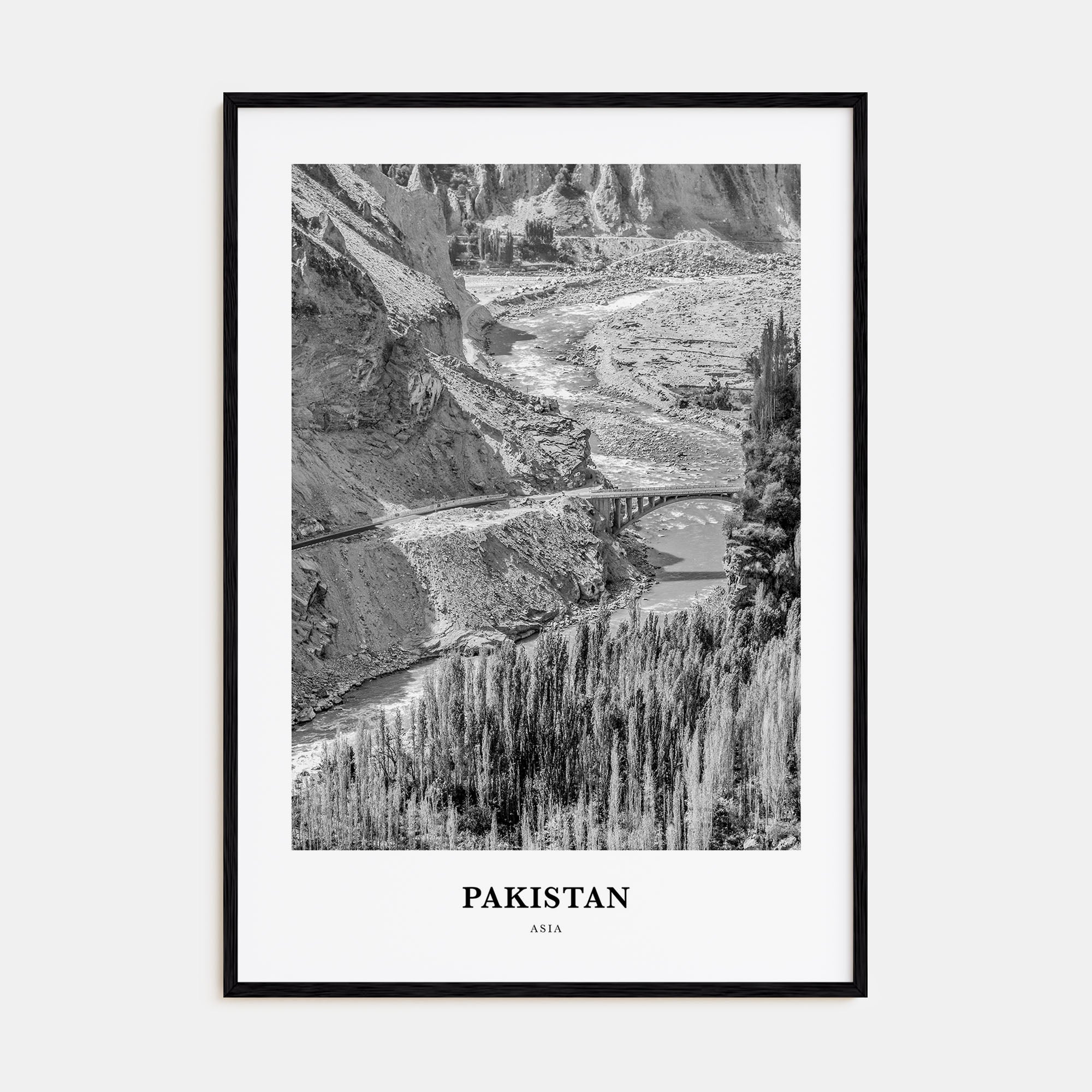 Pakistan Portrait B&W No 1 Poster