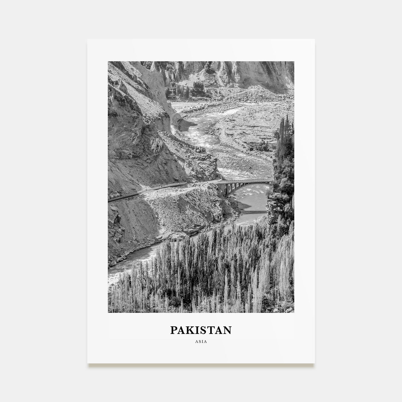 Pakistan Portrait B&W No 1 Poster