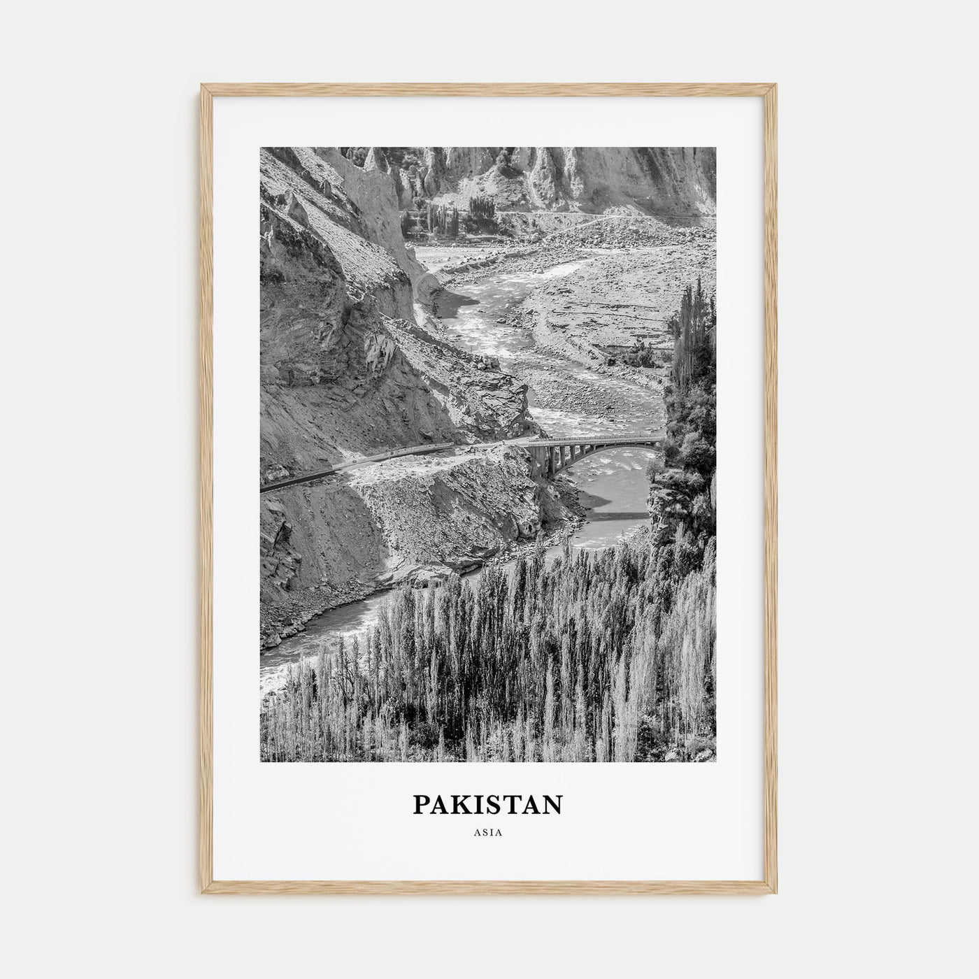 Pakistan Portrait B&W No 1 Poster