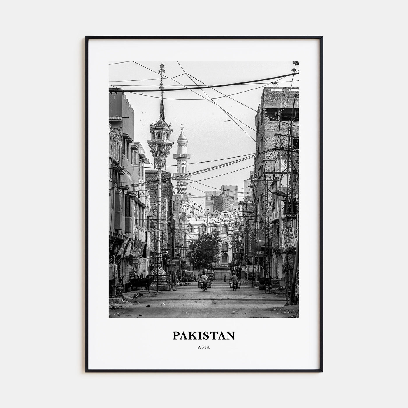 Pakistan Portrait B&W No 2 Poster