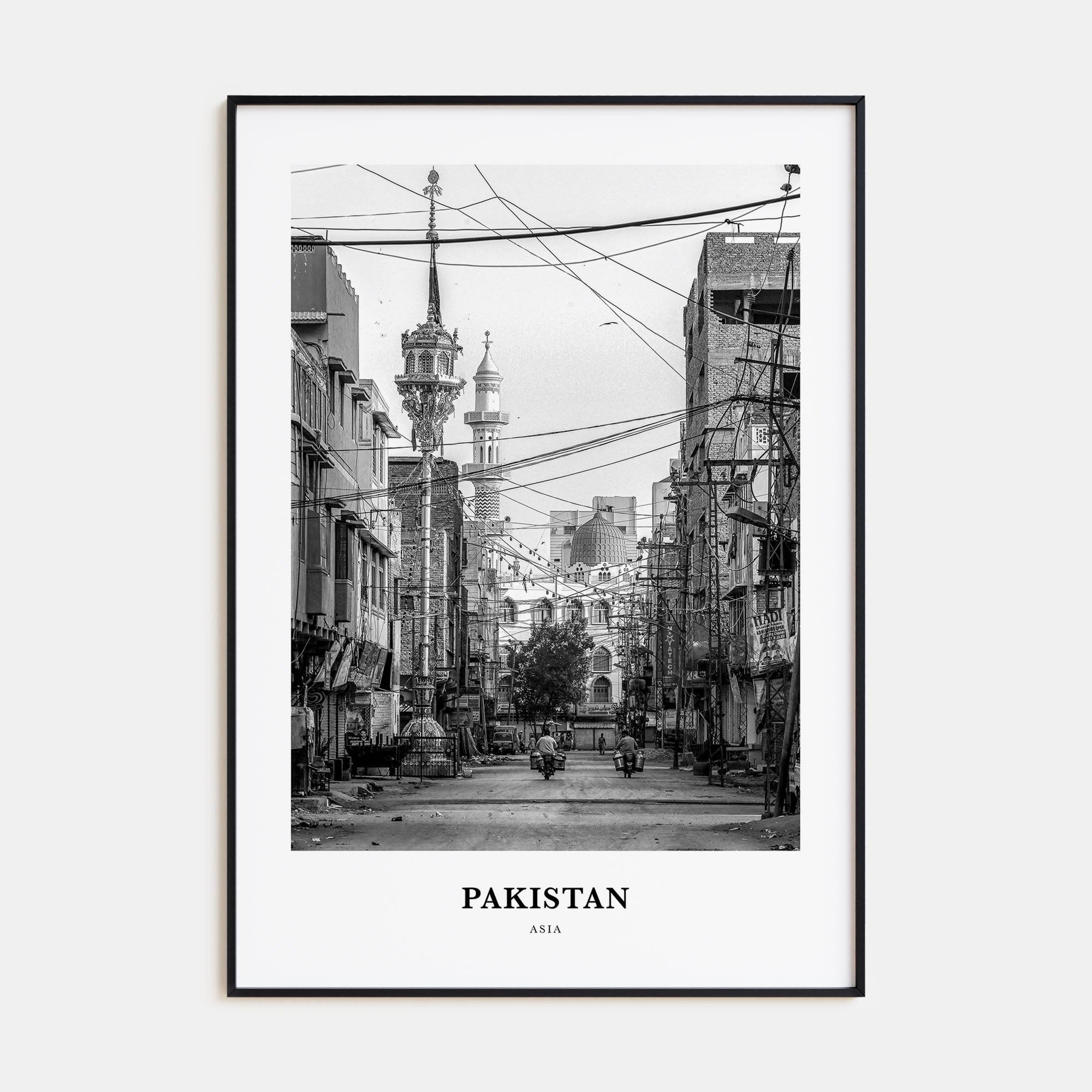 Pakistan Portrait B&W No 2 Poster