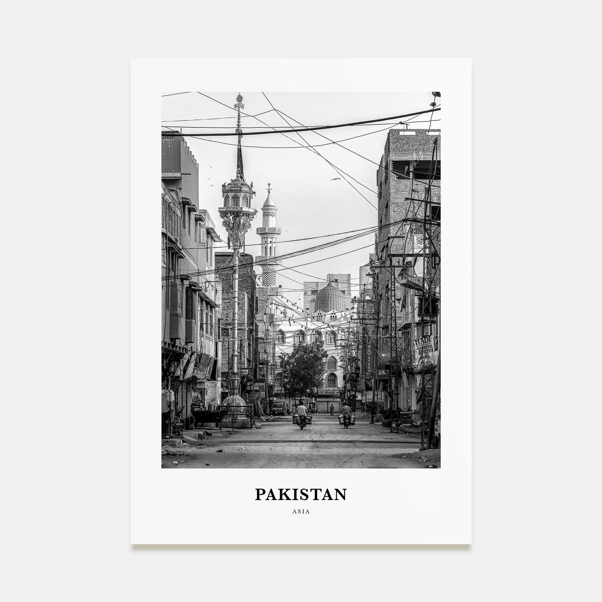 Pakistan Portrait B&W No 2 Poster