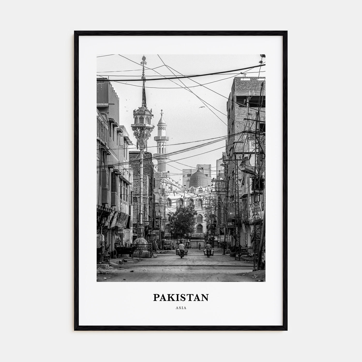 Pakistan Portrait B&W No 2 Poster