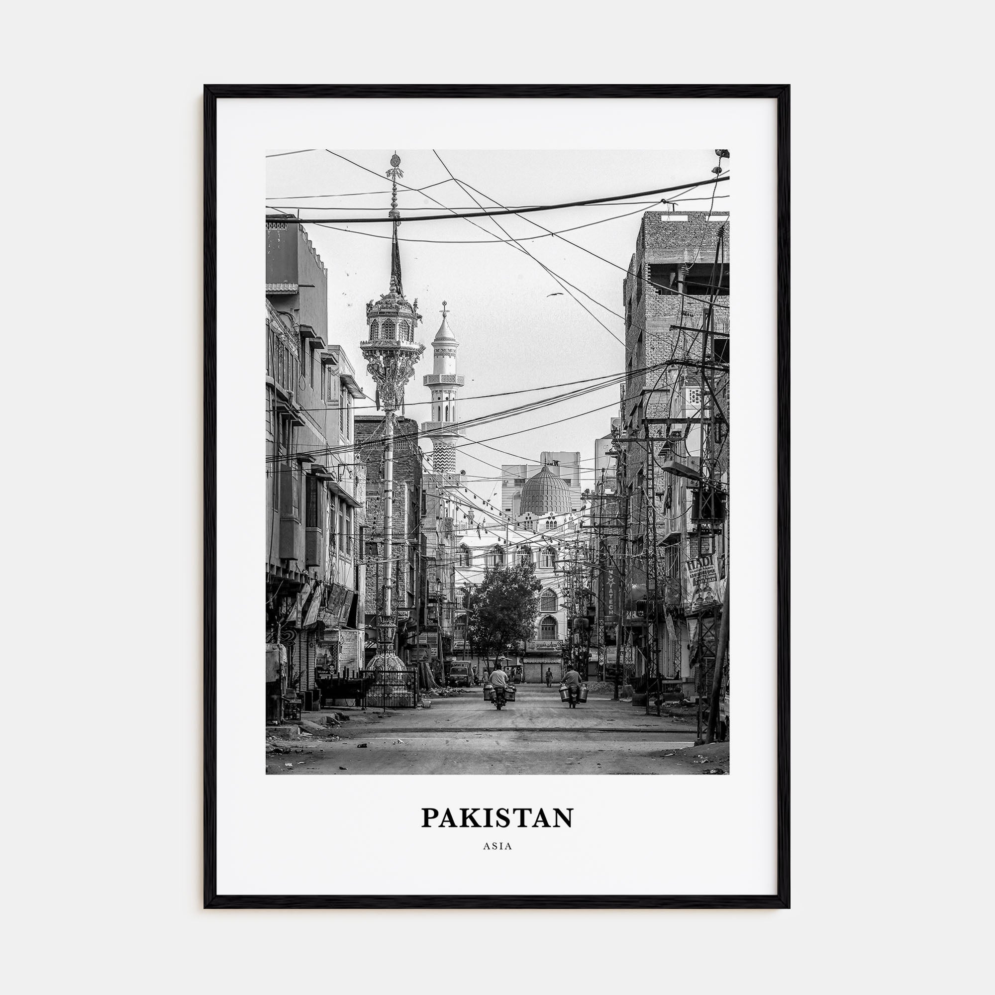 Pakistan Portrait B&W No 2 Poster