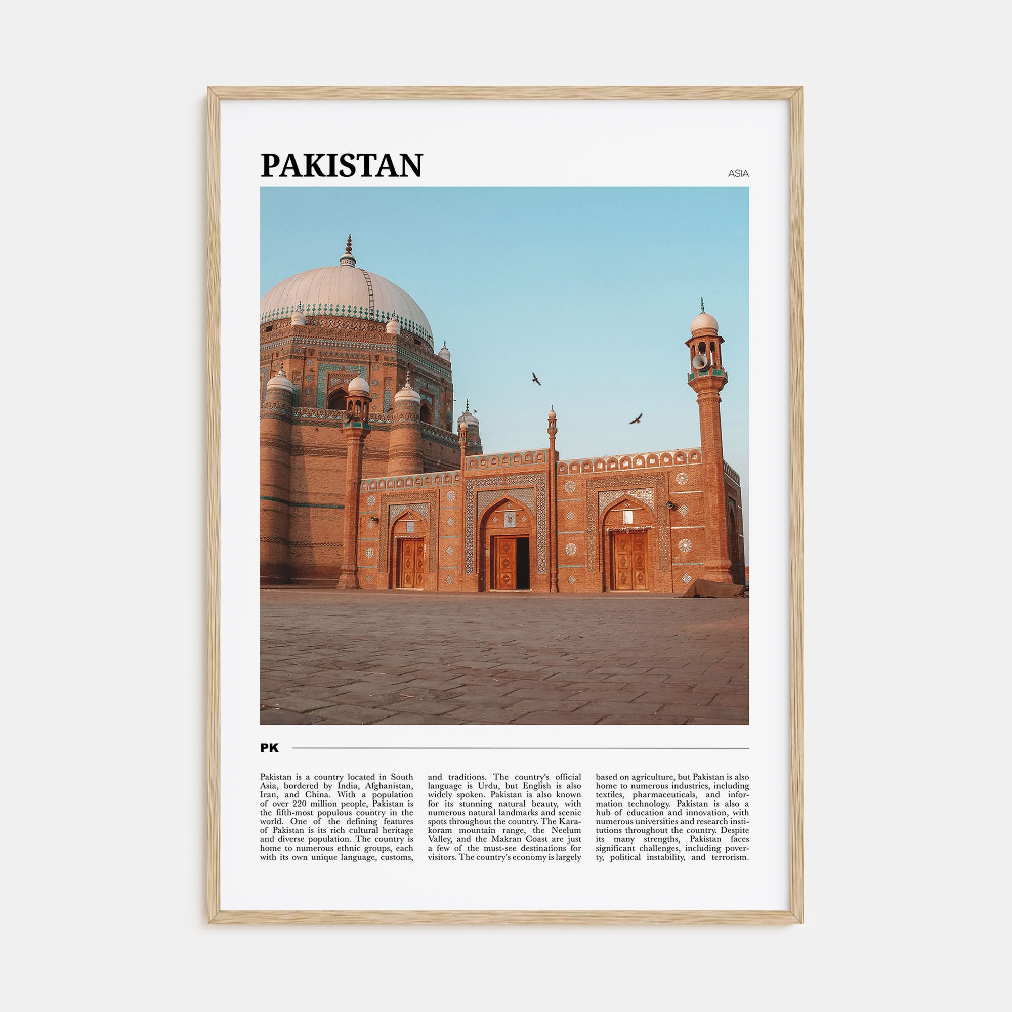 Pakistan Travel Color Poster