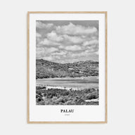 Palau, Italy Portrait B&W Poster