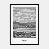 Palau, Italy Portrait B&W Poster