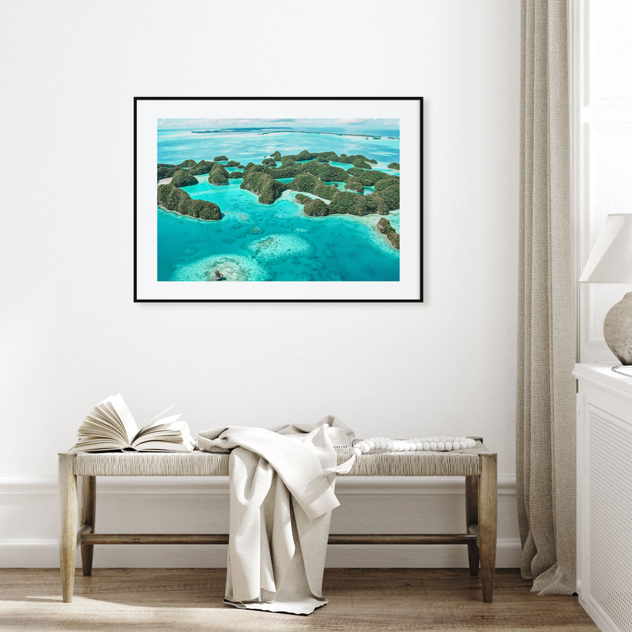 Palau, Oceania Landscape Color Poster