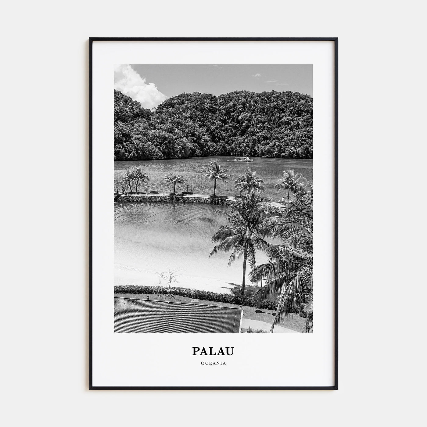 Palau, Oceania Portrait B&W Poster