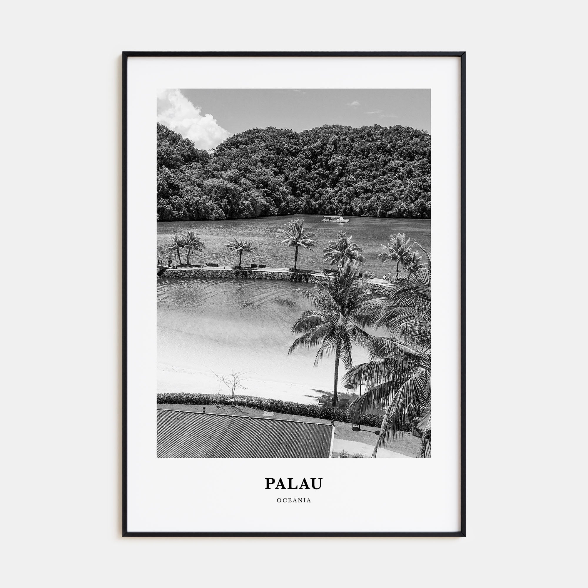 Palau, Oceania Portrait B&W Poster