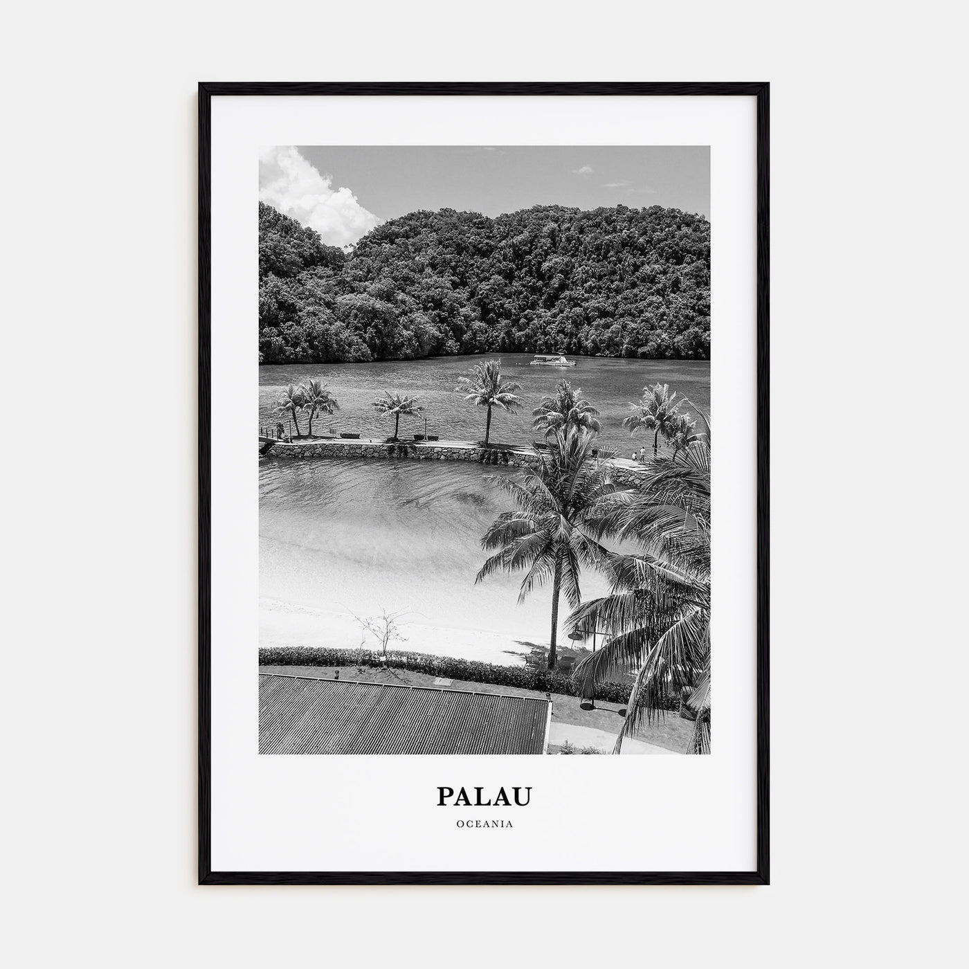 Palau, Oceania Portrait B&W Poster