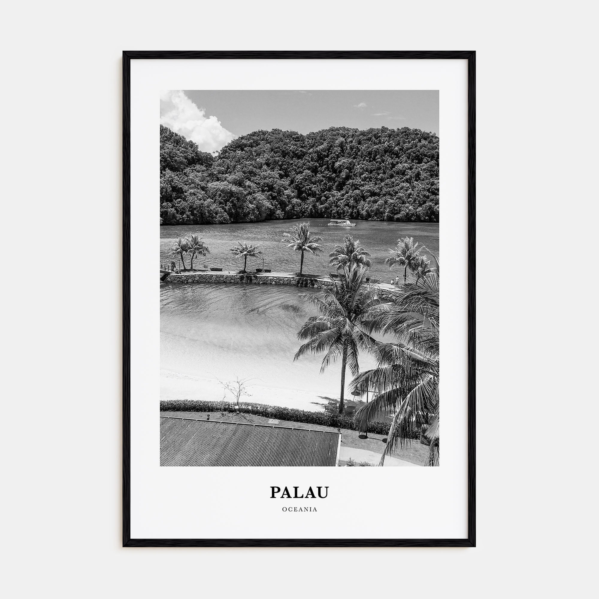 Palau, Oceania Portrait B&W Poster