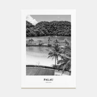 Palau, Oceania Portrait B&W Poster