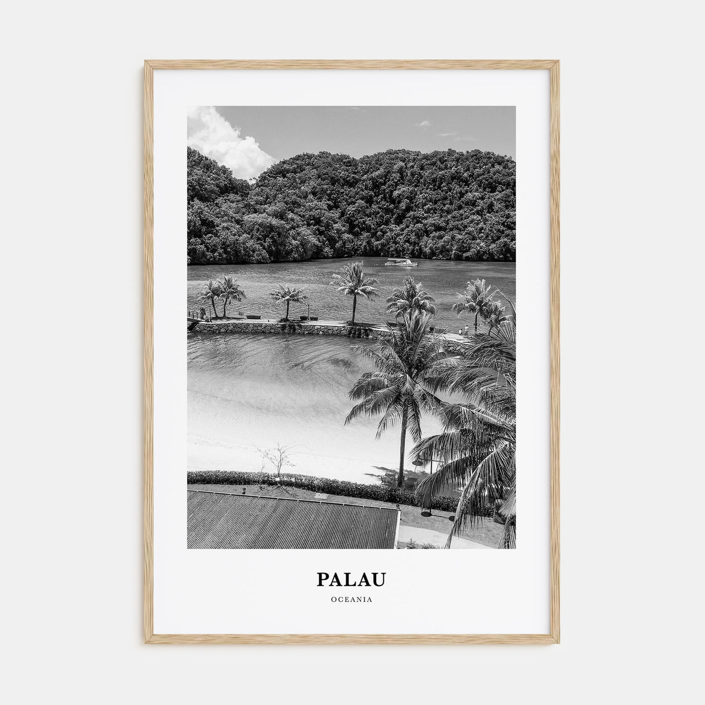 Palau, Oceania Portrait B&W Poster