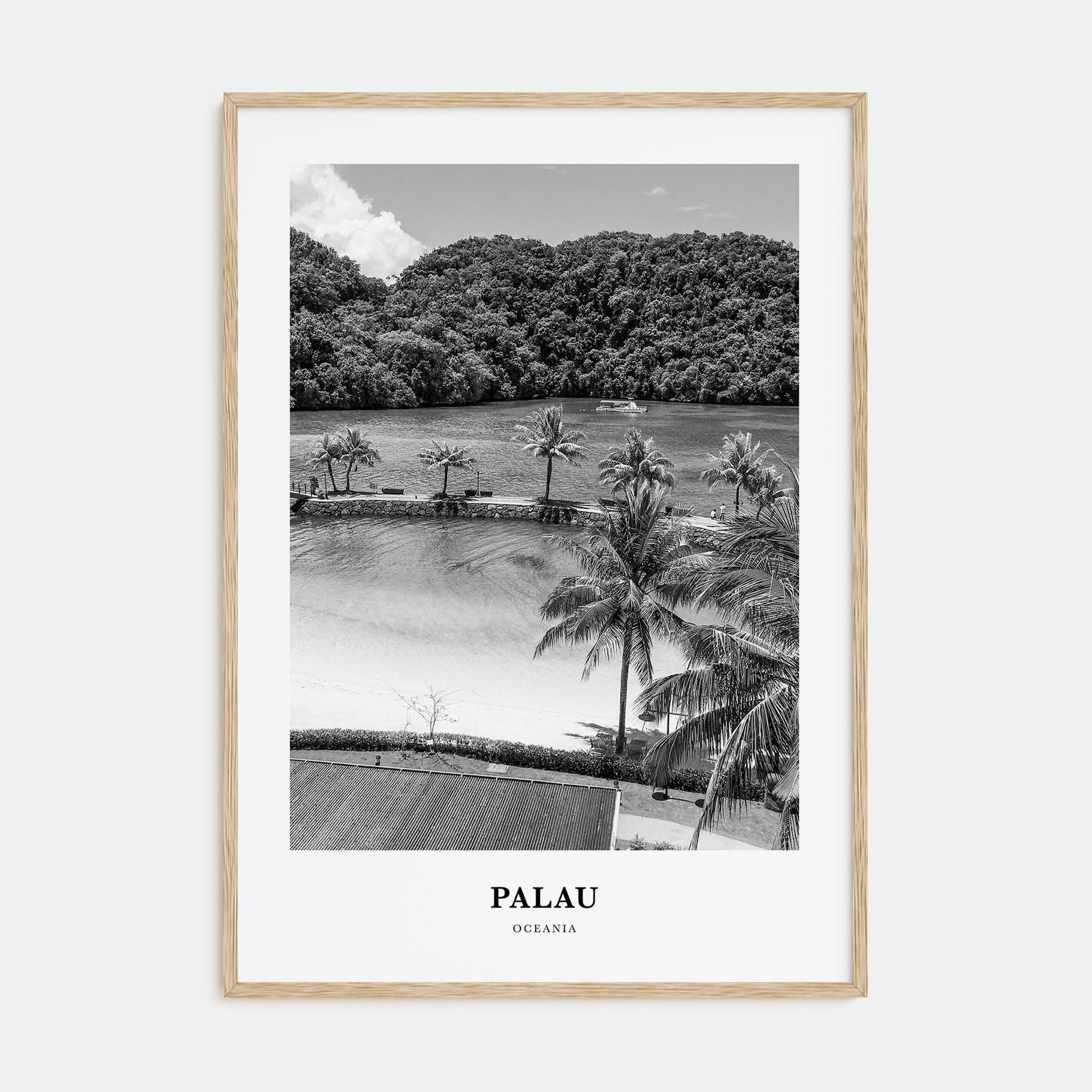 Palau, Oceania Portrait B&W Poster