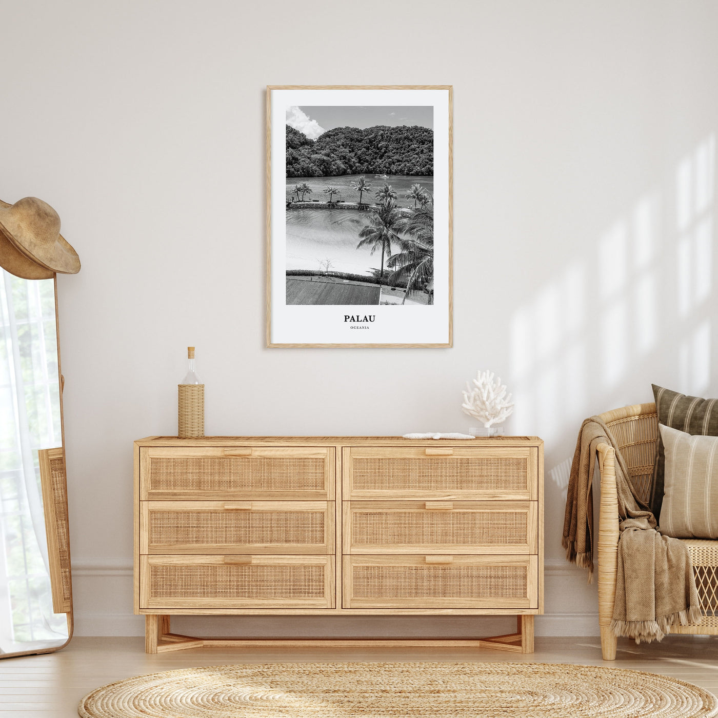 Palau, Oceania Portrait B&W Poster