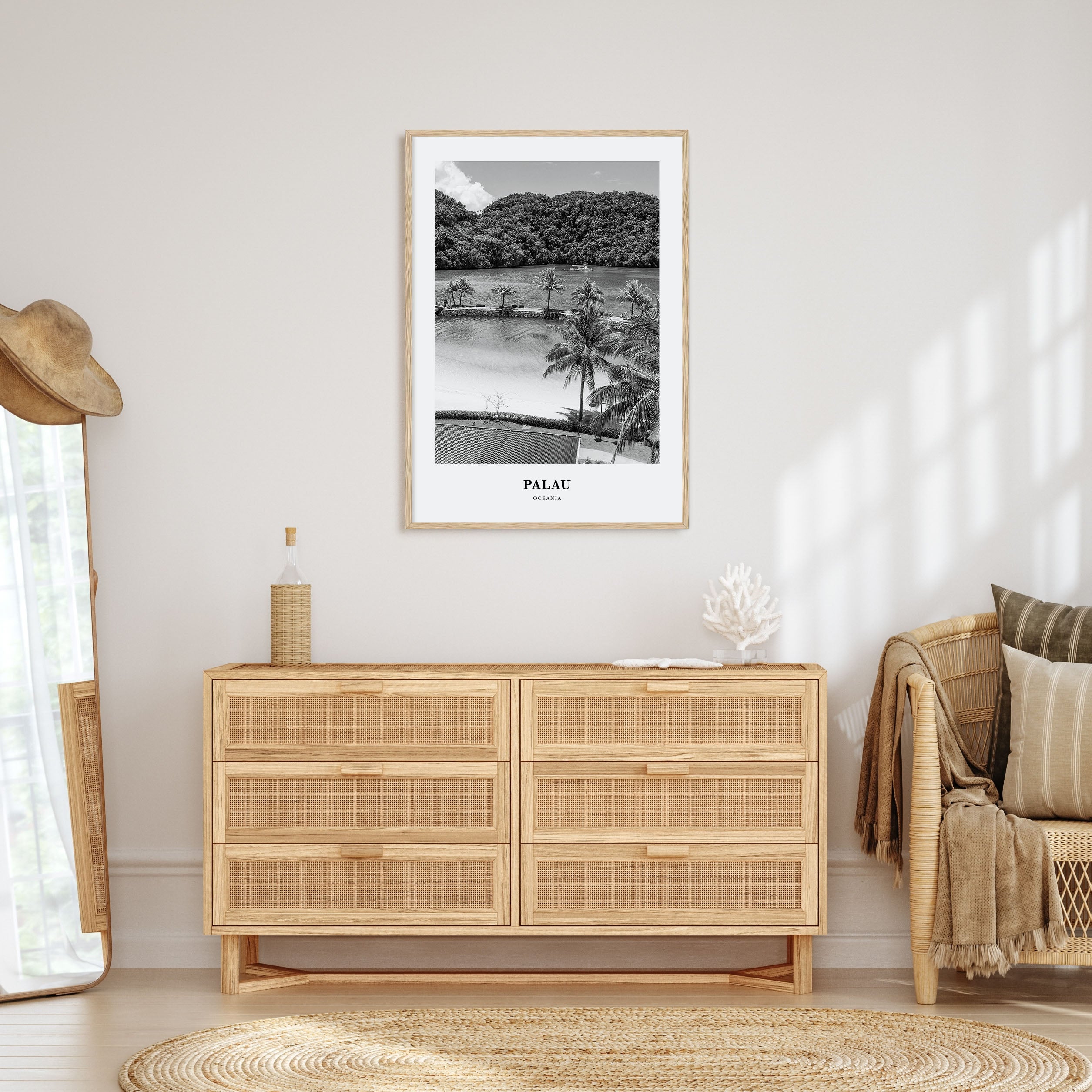 Palau, Oceania Portrait B&W Poster