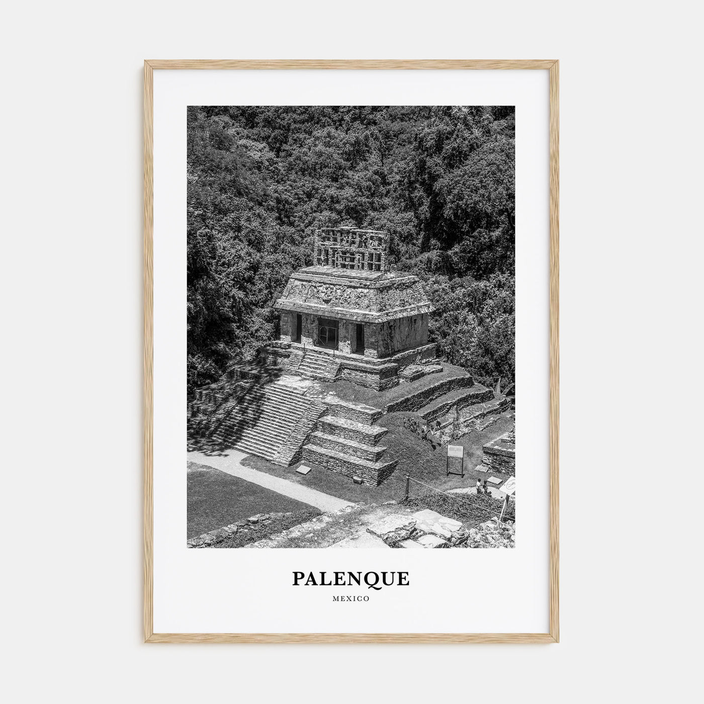 Palenque Portrait B&W Poster
