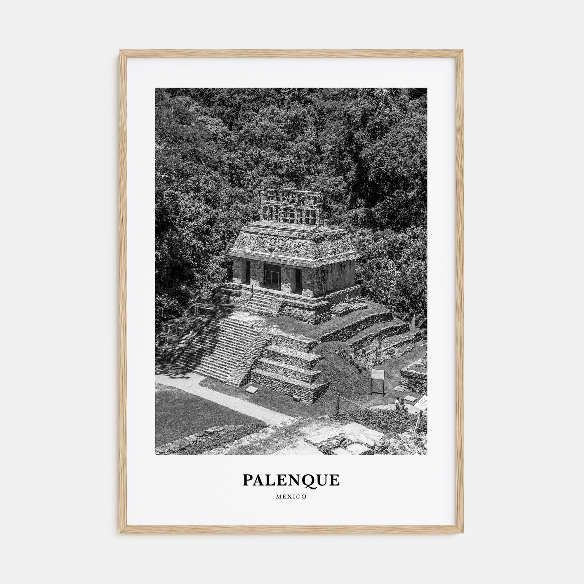 Palenque Portrait B&W Poster