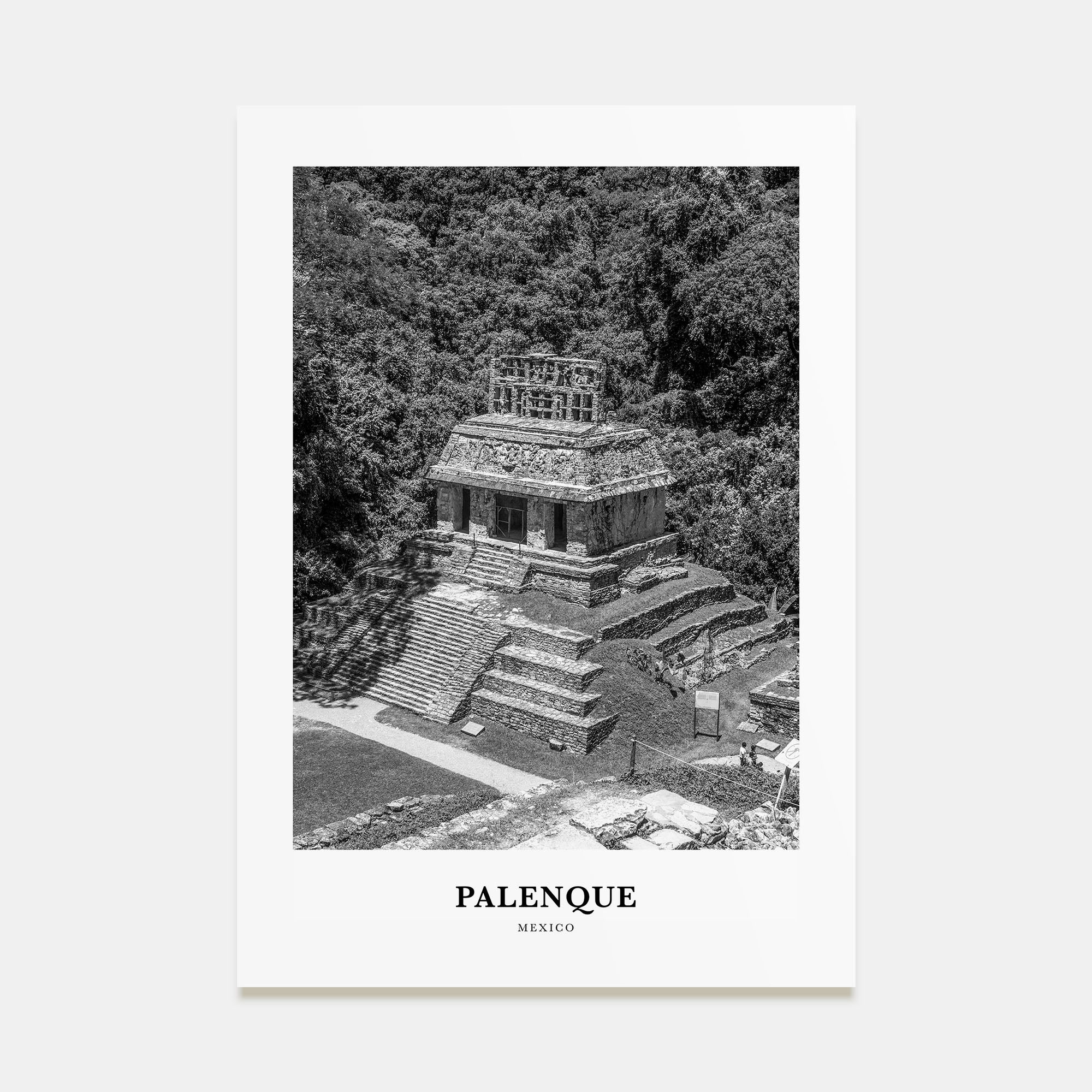 Palenque Portrait B&W Poster