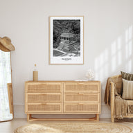 Palenque Portrait B&W Poster
