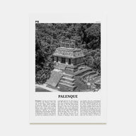 Palenque Travel B&W Poster