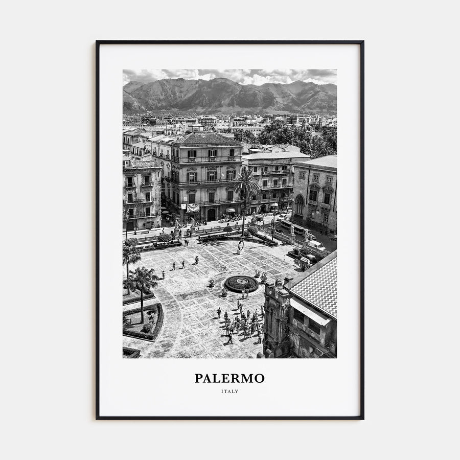 Palermo Portrait B&W Poster