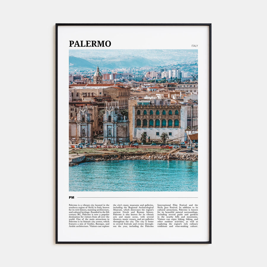 Palermo Travel Color Poster