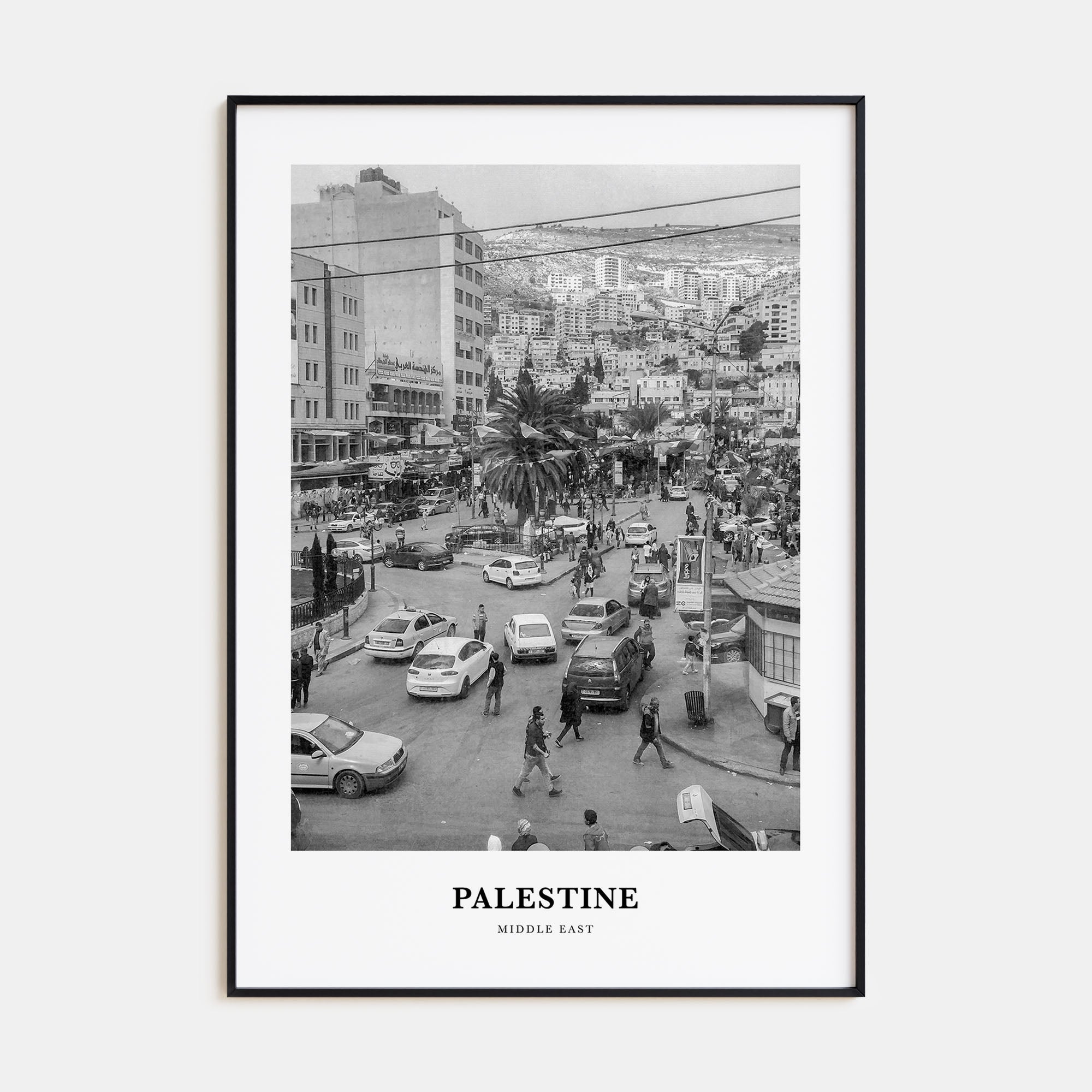 Palestine Portrait B&W No 1 Poster