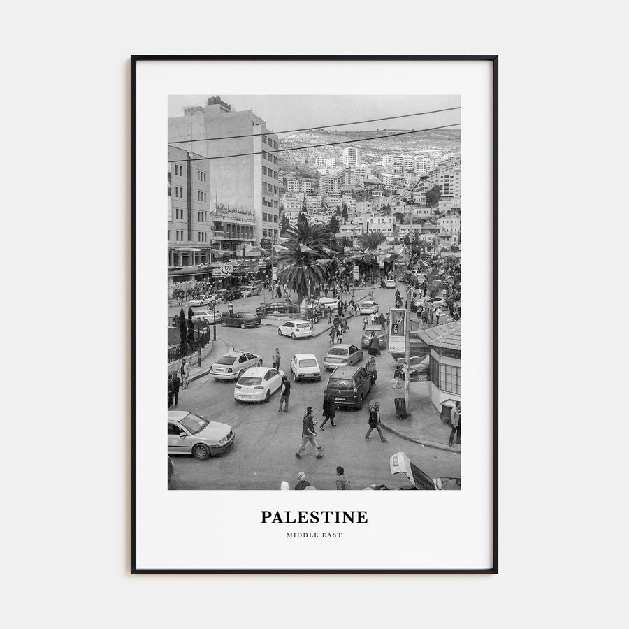 Palestine Portrait B&W No 1 Poster