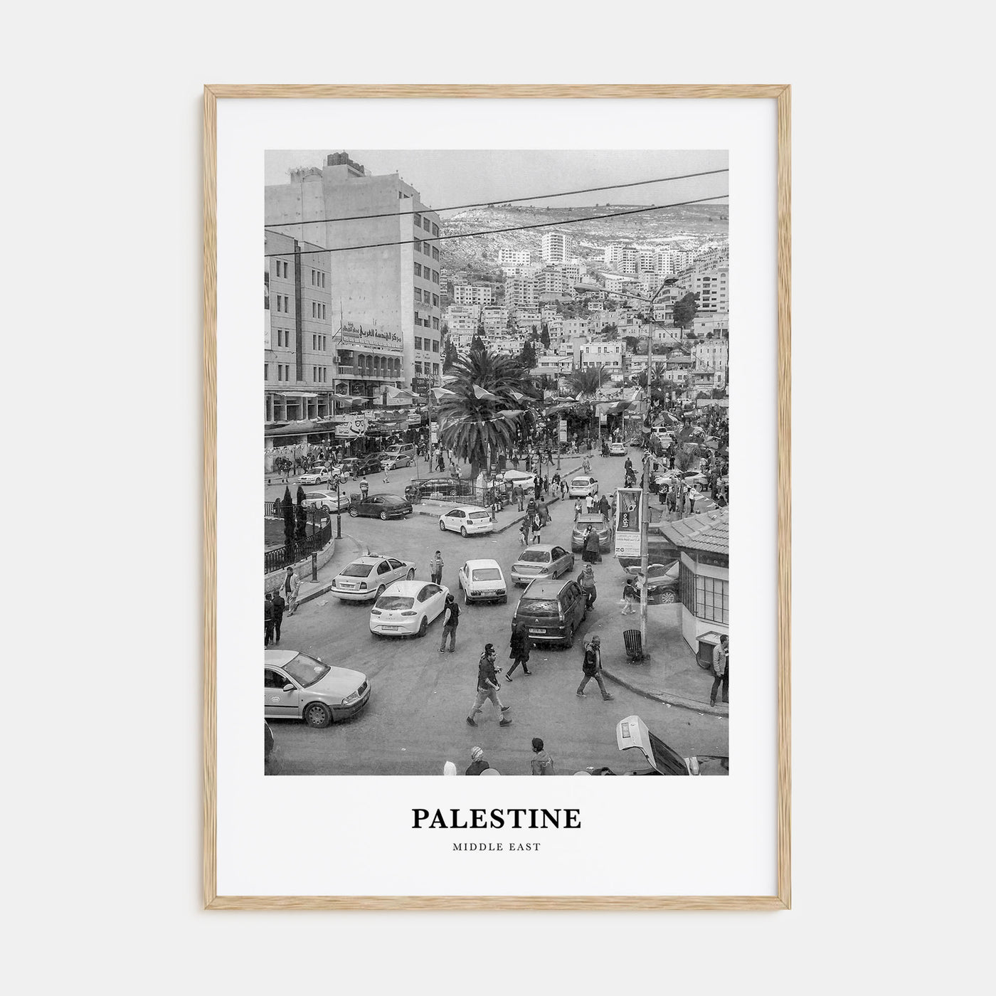 Palestine Portrait B&W No 1 Poster