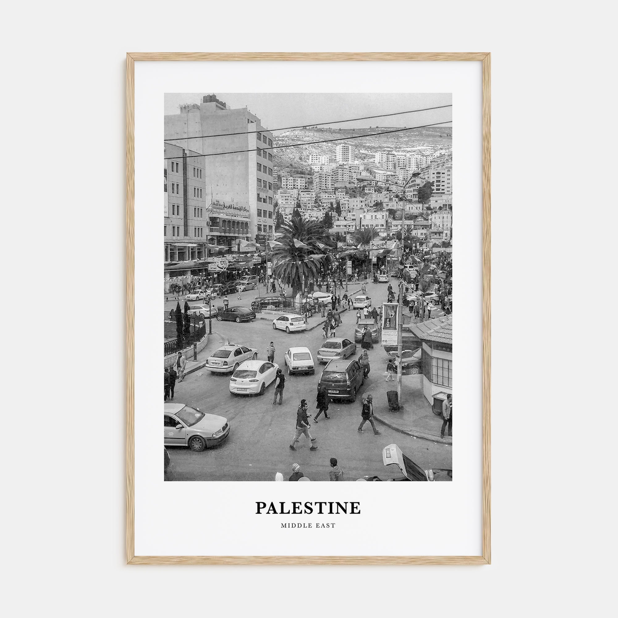 Palestine Portrait B&W No 1 Poster