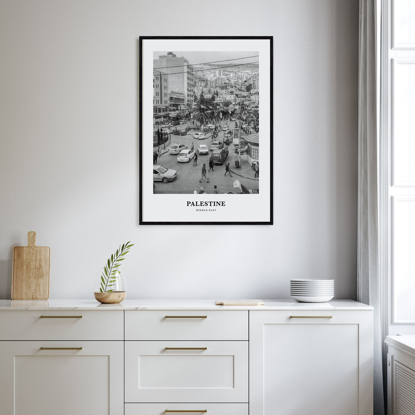 Palestine Portrait B&W No 1 Poster