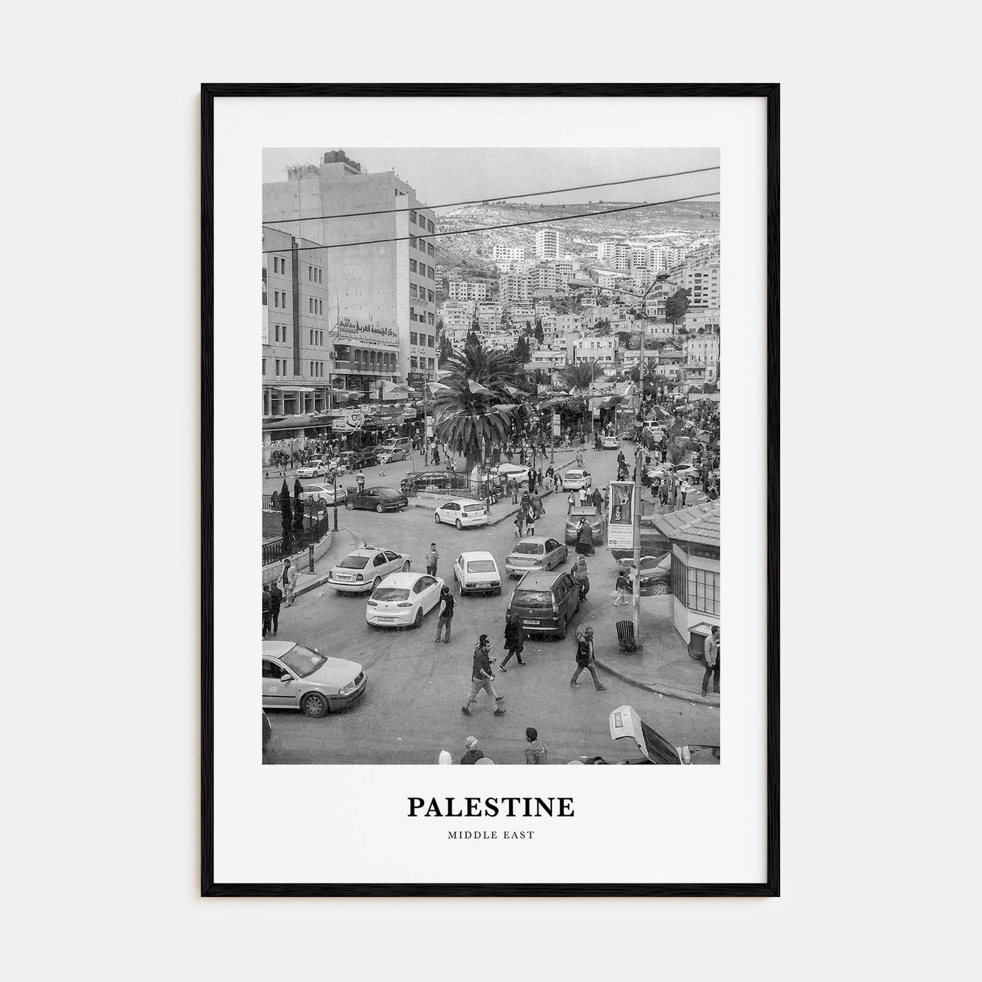 Palestine Portrait B&W No 1 Poster