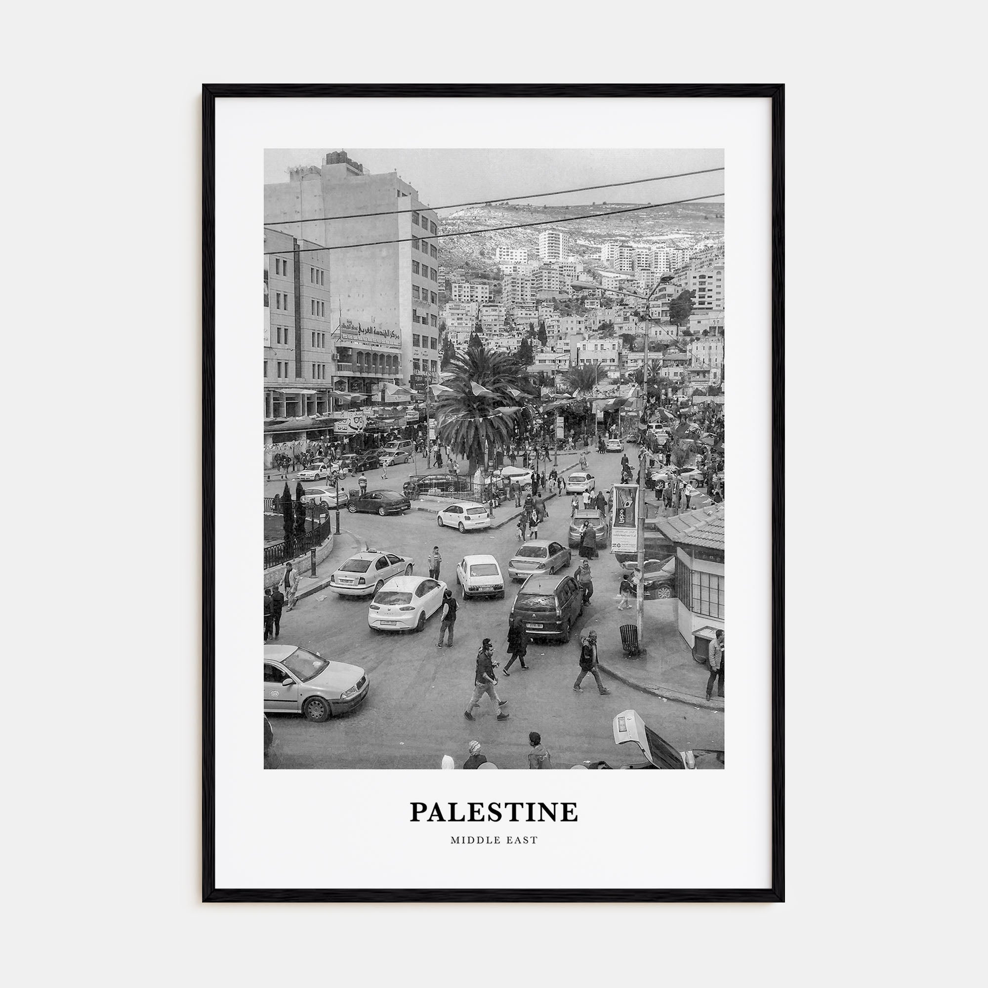 Palestine Portrait B&W No 1 Poster