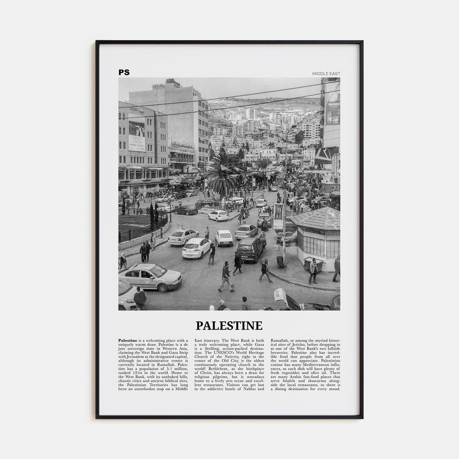 Palestine Travel B&W No 2 Poster