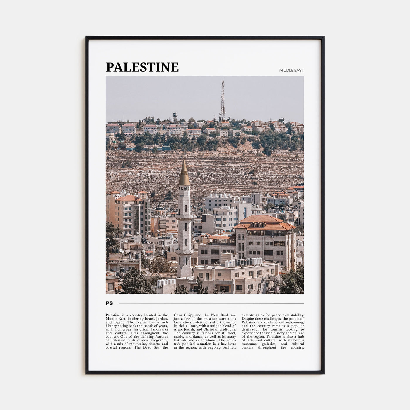 Palestine Travel Color No 1 Poster