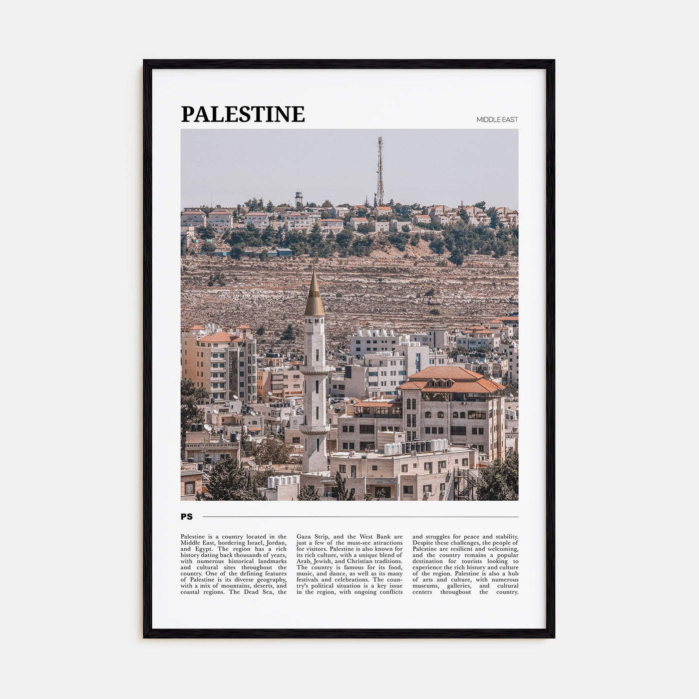 Palestine Travel Color No 1 Poster
