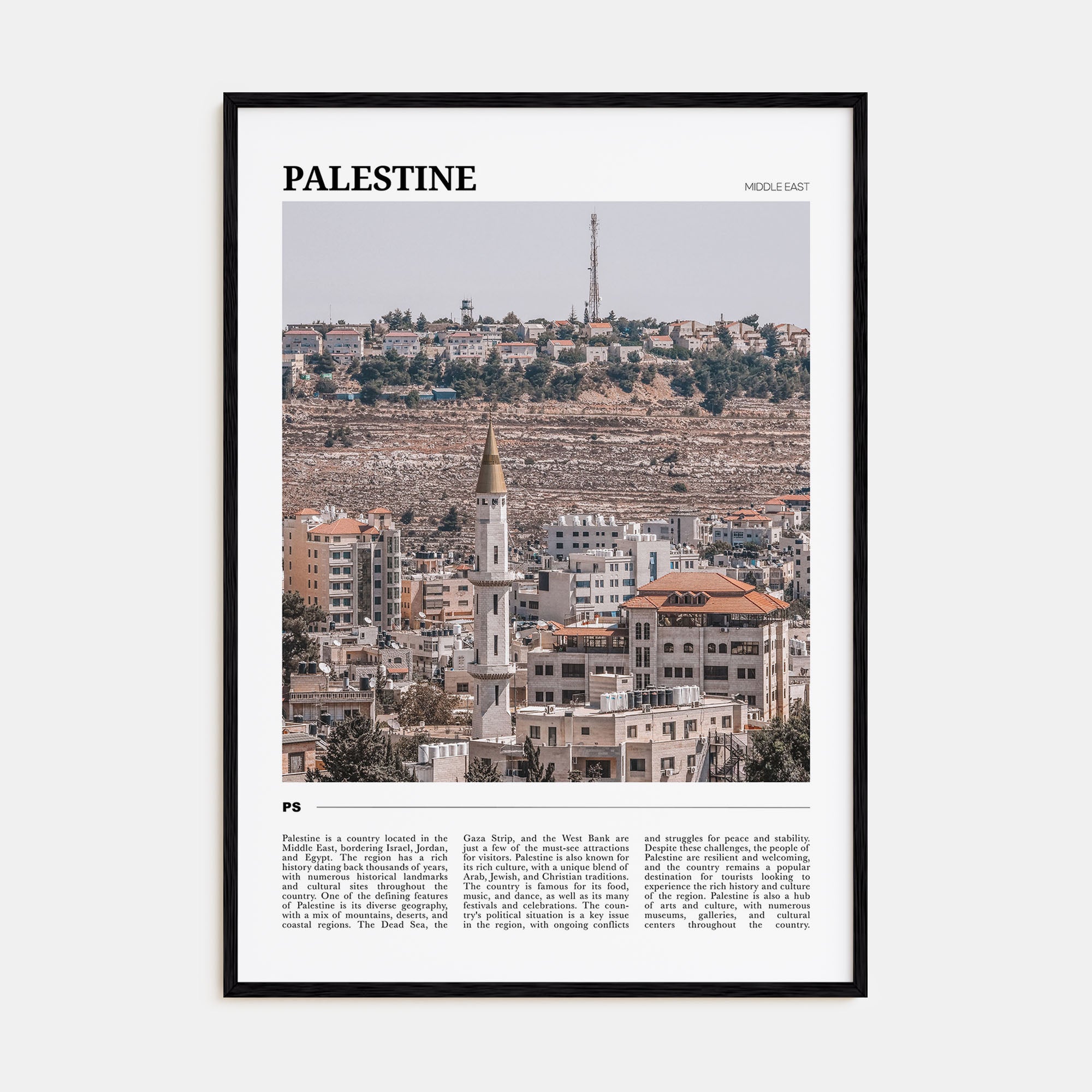 Palestine Travel Color No 1 Poster