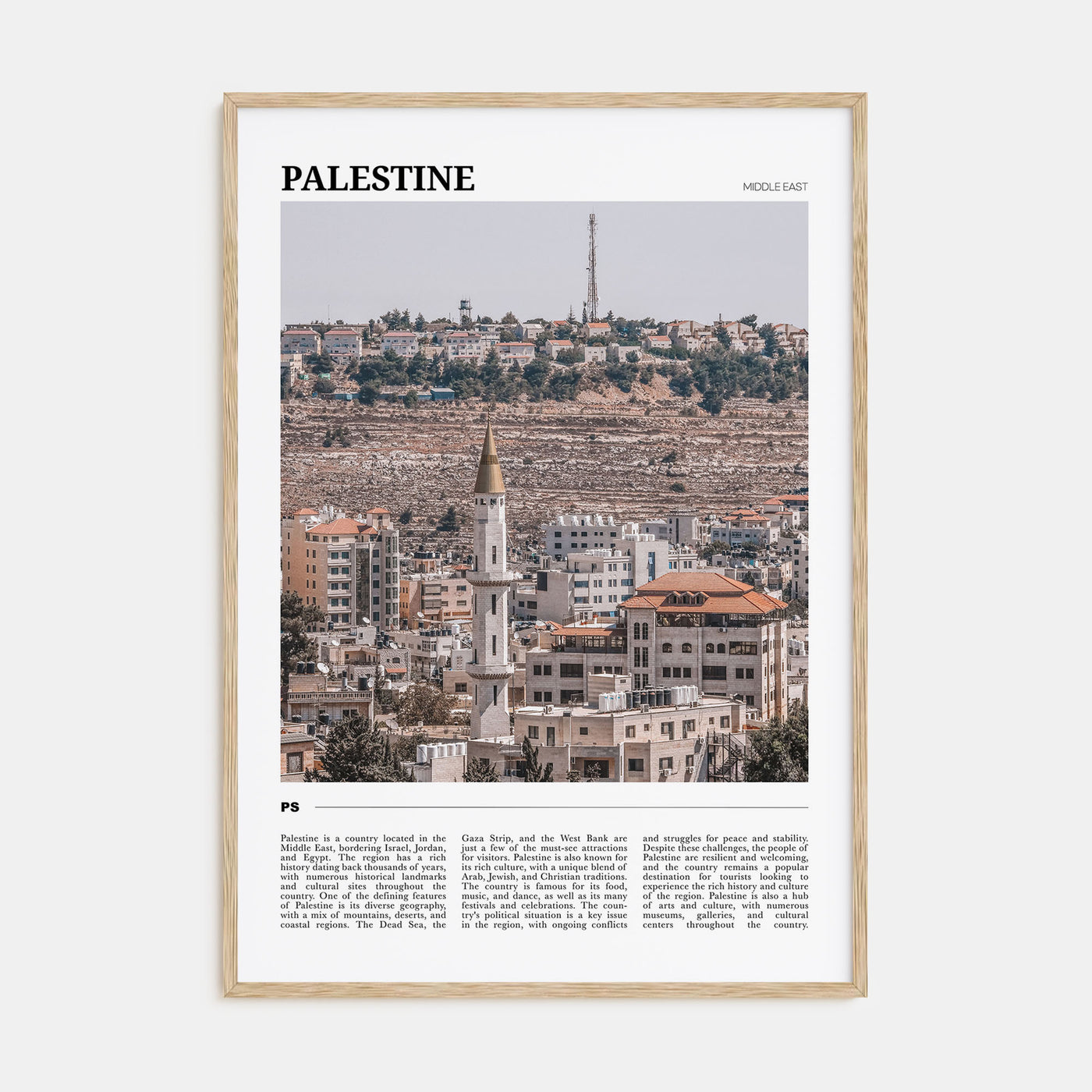 Palestine Travel Color No 1 Poster