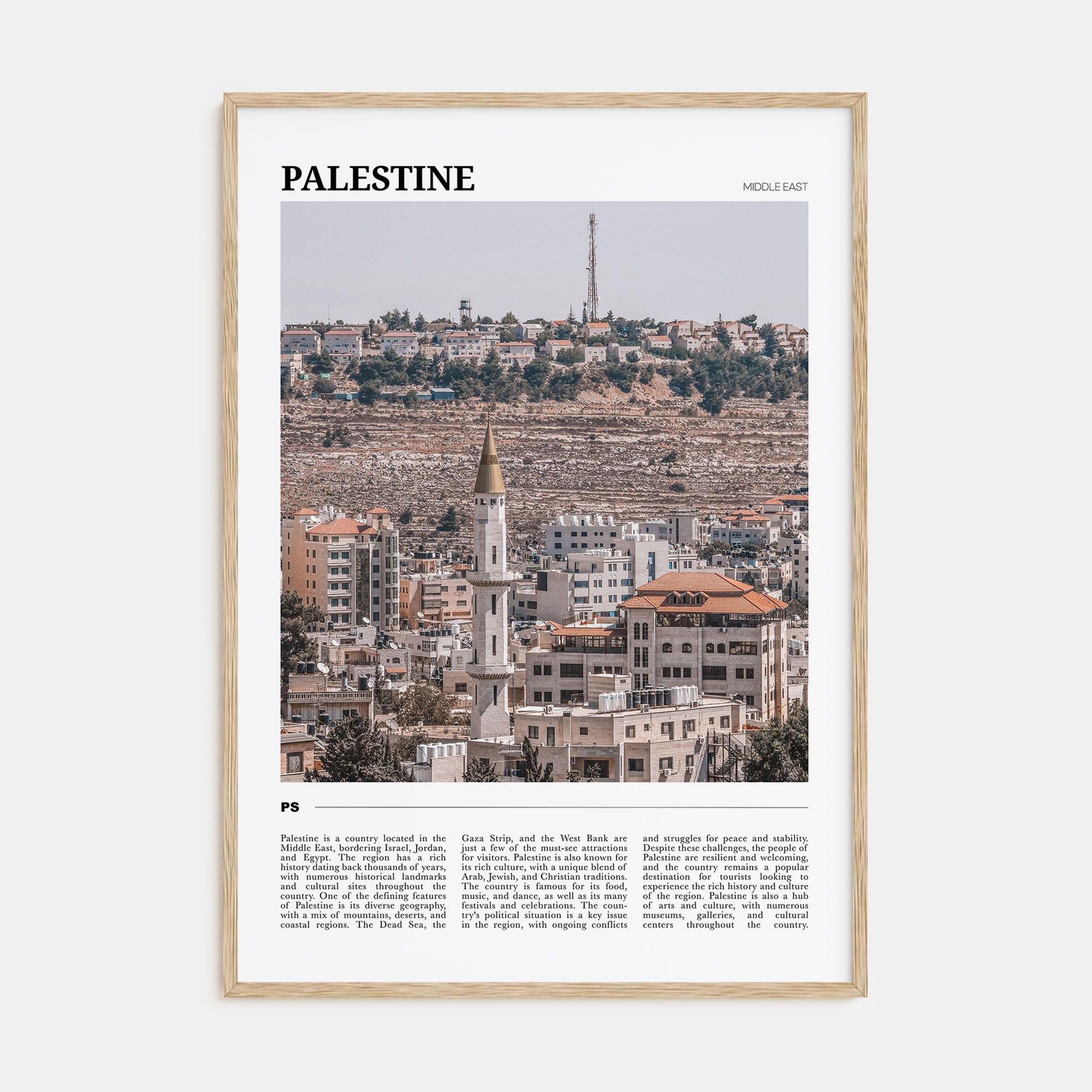 Palestine Travel Color No 1 Poster