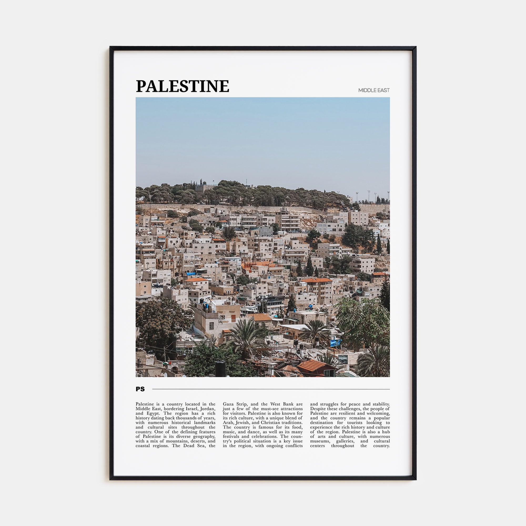Palestine Travel Color No 2 Poster