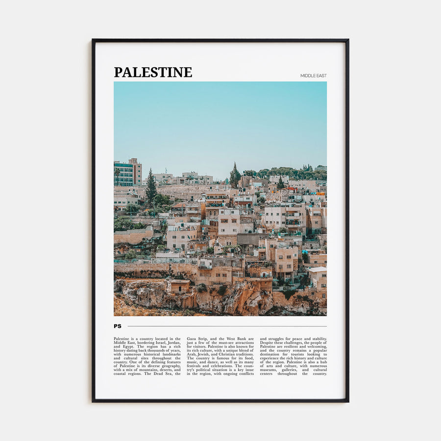 Palestine Travel Color No 3 Poster