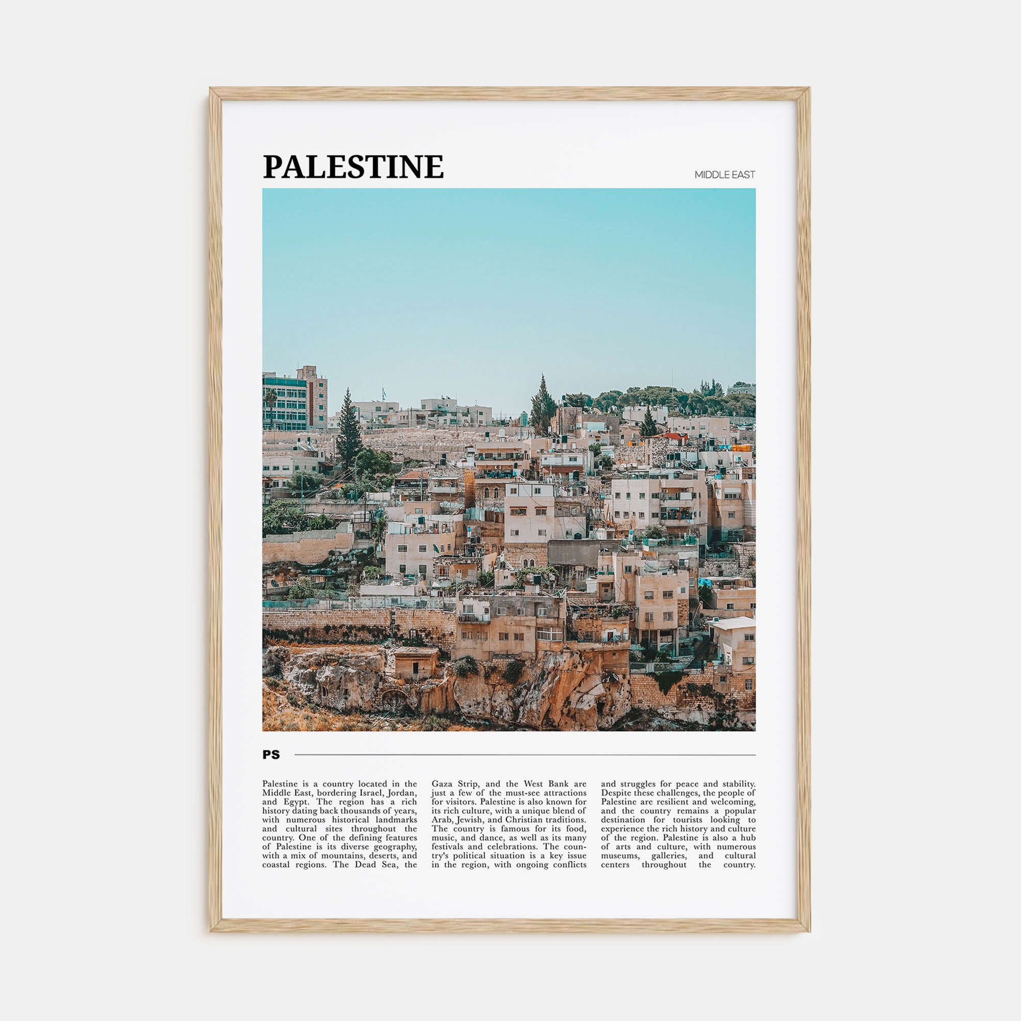 Palestine Travel Color No 3 Poster