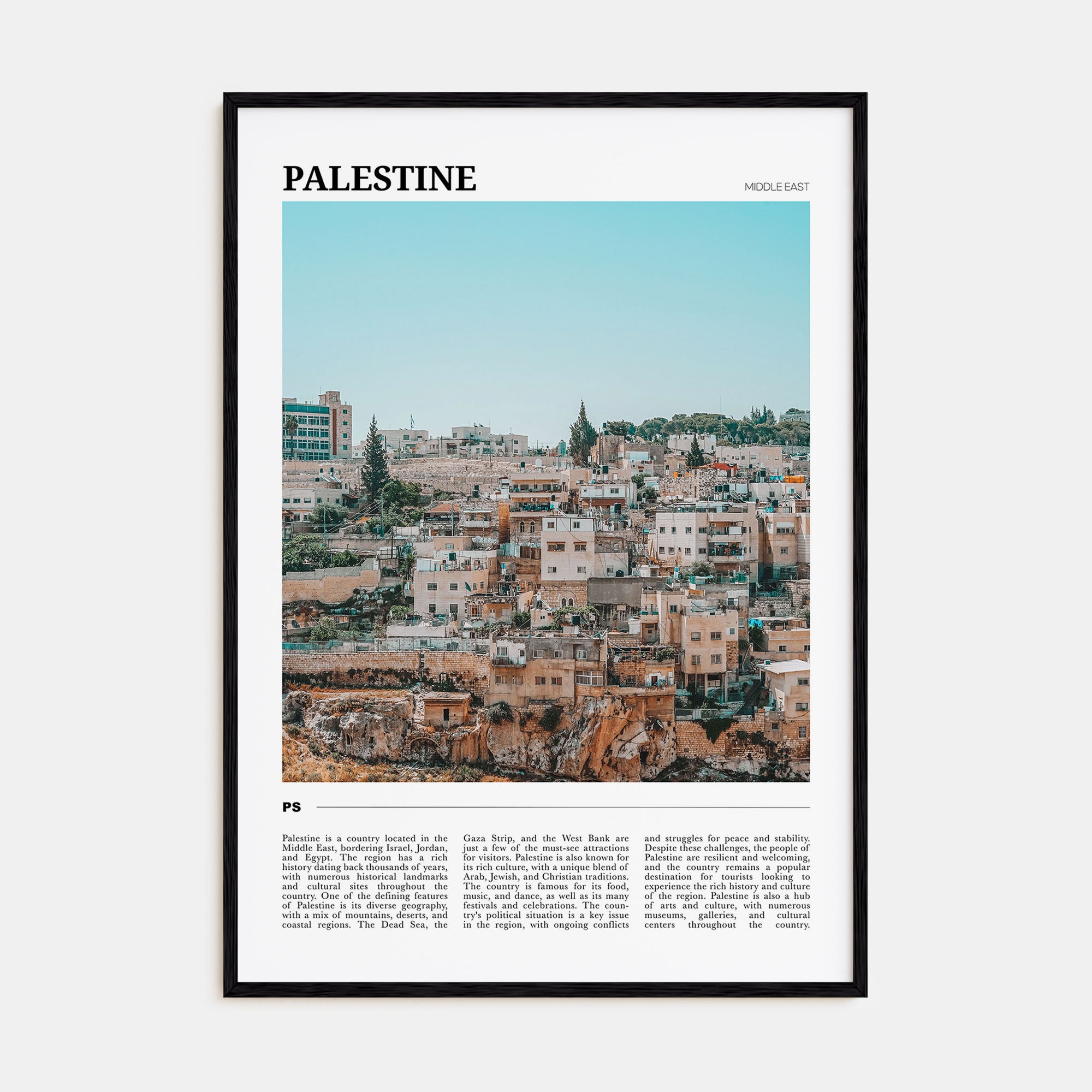 Palestine Travel Color No 3 Poster