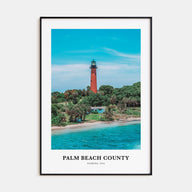 Palm Beach County Portrait Color Poster