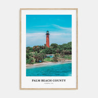 Palm Beach County Portrait Color Poster
