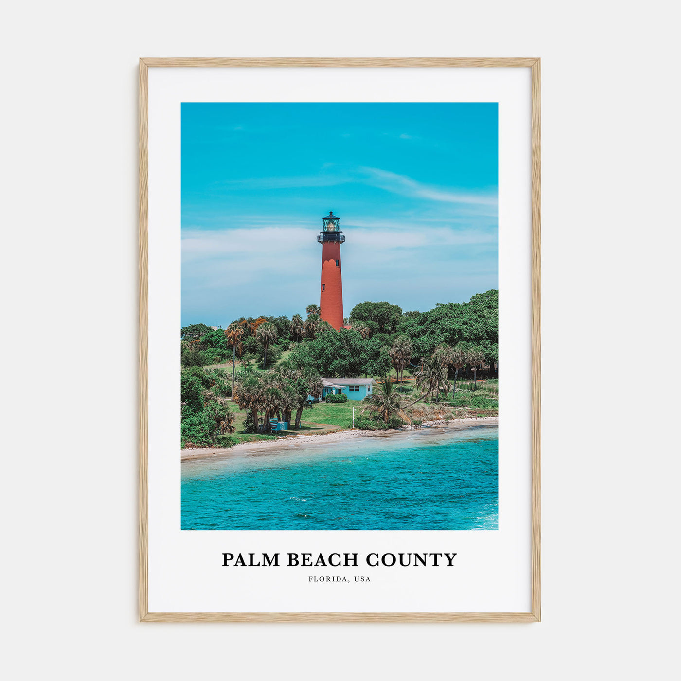 Palm Beach County Portrait Color Poster