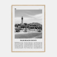 Palm Beach County Travel B&W Poster