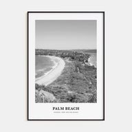 Palm Beach, New South Wales Portrait B&W Poster